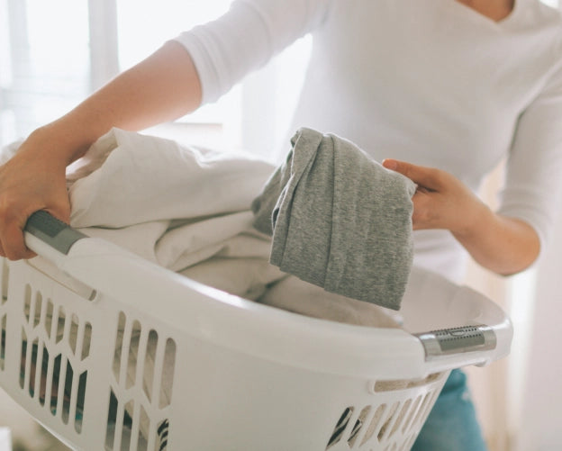 Laundry in a hamper